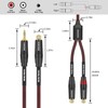 TIMEYES RCA to 1/8 Inch Y-Splitter Cable - Dual RCA