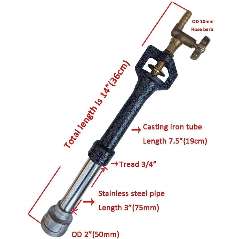 LSMIITTH Tripple Gas Forge Burners with Regulator Propane Forge Burner