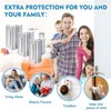 Home Security Door Reinforcement Lock 3 Pack Door Security Lock