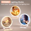 Hasipu 10-inch Lighted Makeup Mirror with Magnification, White Frame Rechargeable