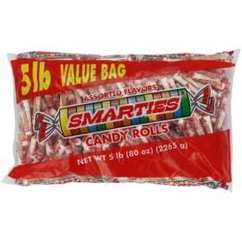 Smarties Candy Rolls, 5 Pound Bag