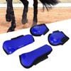 1Set Horse Legguard Leg Protector Leggings PU Thickened Shell Elastic
