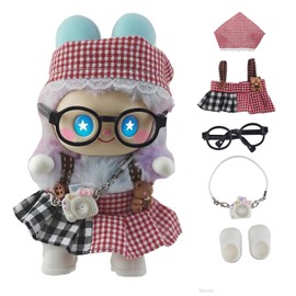 17cm Doll Clothes 5-Piece Set, Accessories Suit, Cute Clothes for Dress up Unique Style,Compatible with LBB 5.91-6.7inch Dolls as Accessories Only