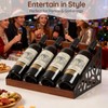 TRSPCWR 4-Bottle Rustic Countertop Wine Rack