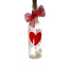 Valentines Day Wine Bottle Decoration With Lights Painted