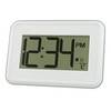 La Crosse Technology 513-113W Digital White Wall Clock with Temperature