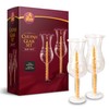 Ner Mitzvah Chuppah Wedding Ceremony Glass Set with Candles -