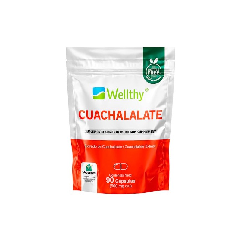 Wellthy Cuachalalate Extracto en CPSULAS. Extracto de Cuachalalate 500mg cu,