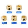 6/8/9/9.5/10mm Brass Depth Stop Collar Twist Drill Bit Shaft Woodworking