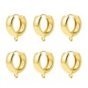 Set of 6 14K Gold-Plated 925 Sterling Silver Earring Hooks