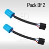 H2 Headlight Adapter - 9007 Male to H4 Female Extension