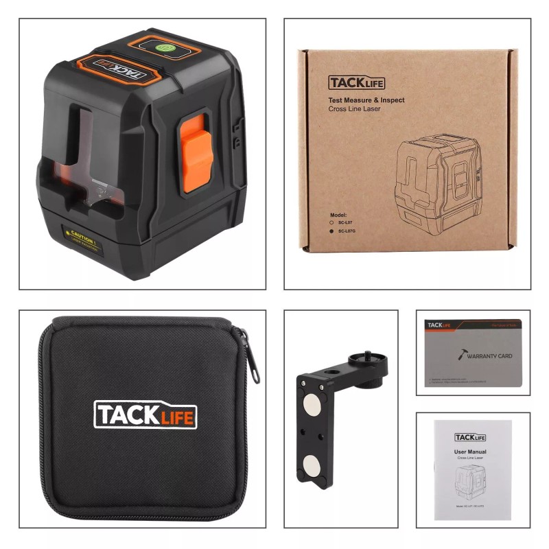 Tacklife Laser Level Self Leveling 20 M crossline laser SC-L07