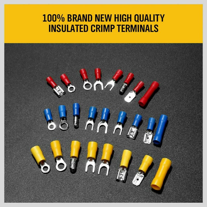 HORUSDY Wire Stripper Kit, Self-Adjusting Cable Stripping Pliers with 400Pc