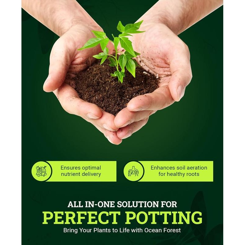 Ocean Forest Potting Soil, 12qt – Light, Aerated Texture, Designed