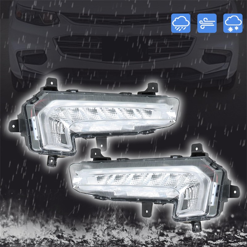 munirater 2-Pack Bumper Front Fog Lights Daytime Running Lights Left
