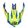 LS2 Subverter Nimble Helmet Replacement Visor/Peak Blue/Hi-Vis