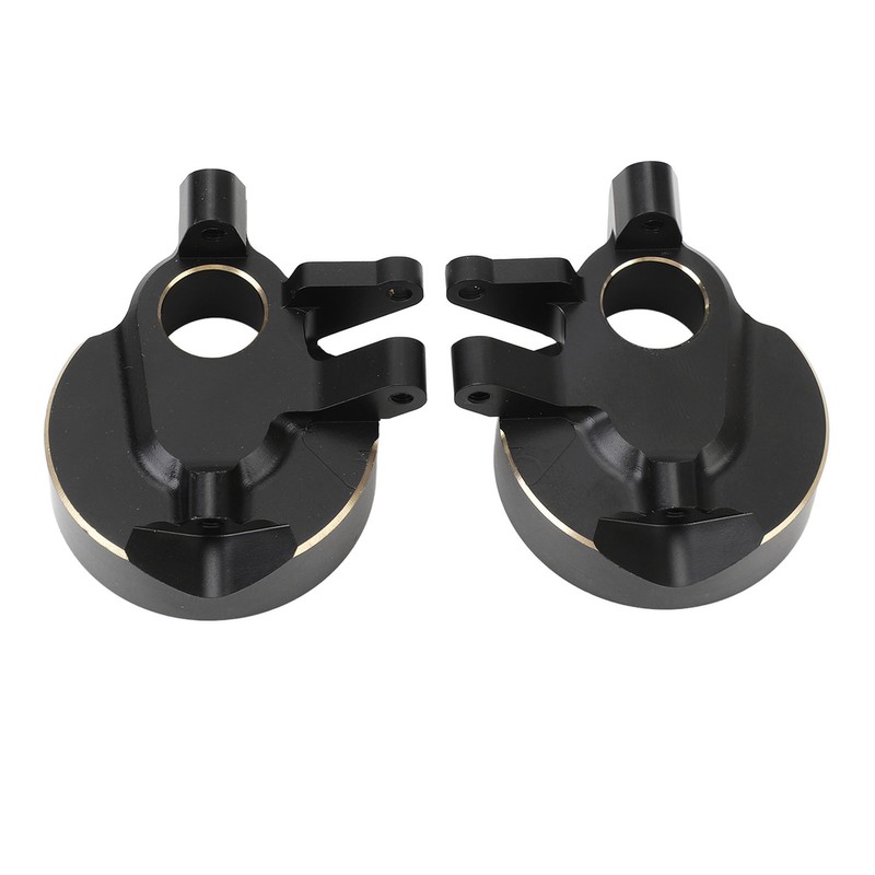2Pcs RC Steering Knuckles Black Coated Brass Front Steering Knuckles