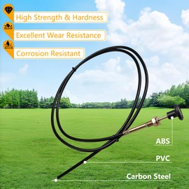 RUHUALIFE Choke Cable Compatible with Bad Boy Most CZT, CZT Elite, Compact Outlaw, MZ, MZ Magnum, Maverick, Outlaw, Outlaw XP, ZT and ZT Elite Zero-Turn mowers, Replace#: 054-8017-00, 290-610