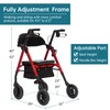 ELENKER All-Terrain Rollator Walker with 8” Non-Pneumatic Wheels, Sponge Padded