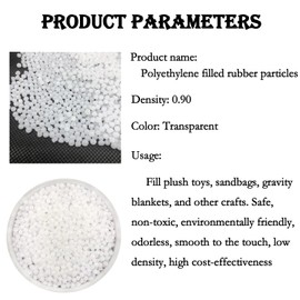Poly Pellets Weighted Stuffing Beads BPA-Free Durable Odorless Washable for Stuffed Animals Bean Bags Crafts Dolls Blankets Halloween Christmas Decor 2lb 5lb Options (5lb)