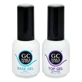 Base Y Top Coat Gc Nails 15 Ml Finalizador Esmalte Uñas