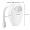 Mini Toilet Lamp USB Charging Body Induction Night Light with