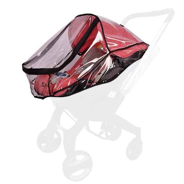 iNszkoos Baby Stroller Rain Cover Compatible with Doona Stroller & Catseat, Stroller Carrier Travel Raincover Accessory, Infant Pushchair Buggy Ventilated Rain Weather Shield with Easy Access Zipper