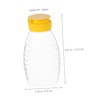 Totority 2Pcs Condiment Squeeze Bottle Leakproof Honey Dispenser with Fliptop