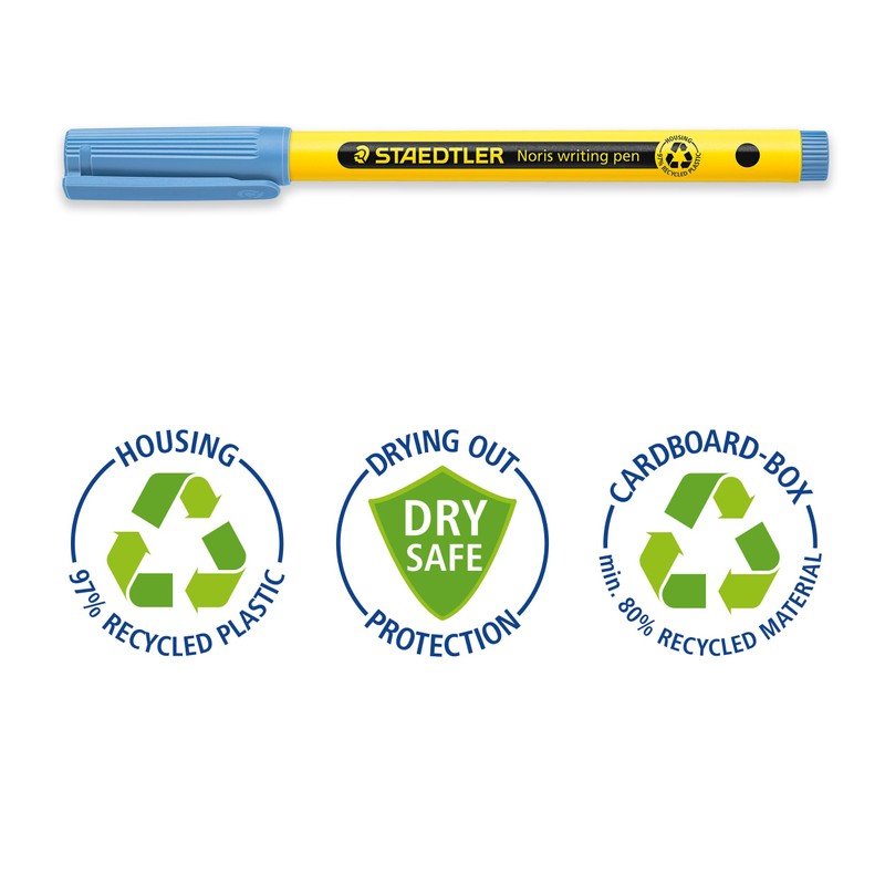 STAEDTLER Noris - Handwriting Pen - Delft Blue - Box