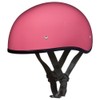 Daytona HELMETS Motorcycle Half Helmet Skull Cap- Hi-Gloss Pink 100%