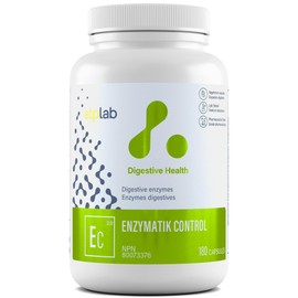 ATP LAB - Enzymatik Control 180 Capsules - Digestive Enzyme Supplement - Digestive Health - Gas Relief for Adults - Digestive Enzymes for Men and Women - 3rd Party Tested - 🍁Formulated & Made in Canada