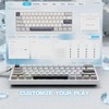 MAMBASNAKE X60 HE Magnetic Switch Keyboard Adjustable Actuation,BT/2.4G/Wired Tri-Mode 60%
