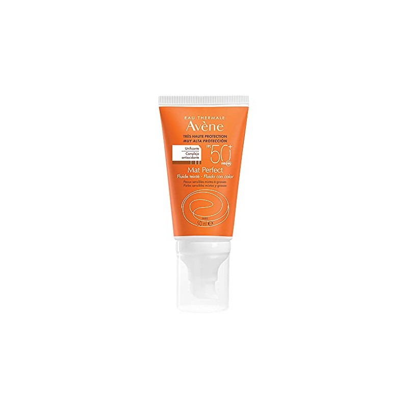 Avene Fluido Ultra Mat SPF 50 Toque Seco Emulsión tintada