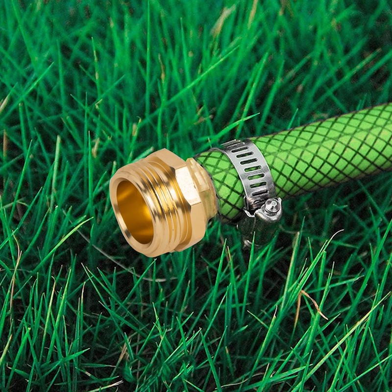 Hourleey Garden Hose Repair Connector with Clamps, Fit for 3/4"