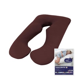 Woolcomfort Australian Made Pregnancy/Maternity/Nursing Pillow Pillowcase (Burgundy Pillowcase ONLY)