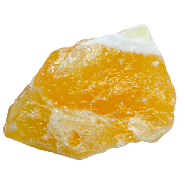 Steinfixx Orange Calcite Gemstone I Healing Stone I Rough Stone I Water Stone I Mexico (150-200 g)