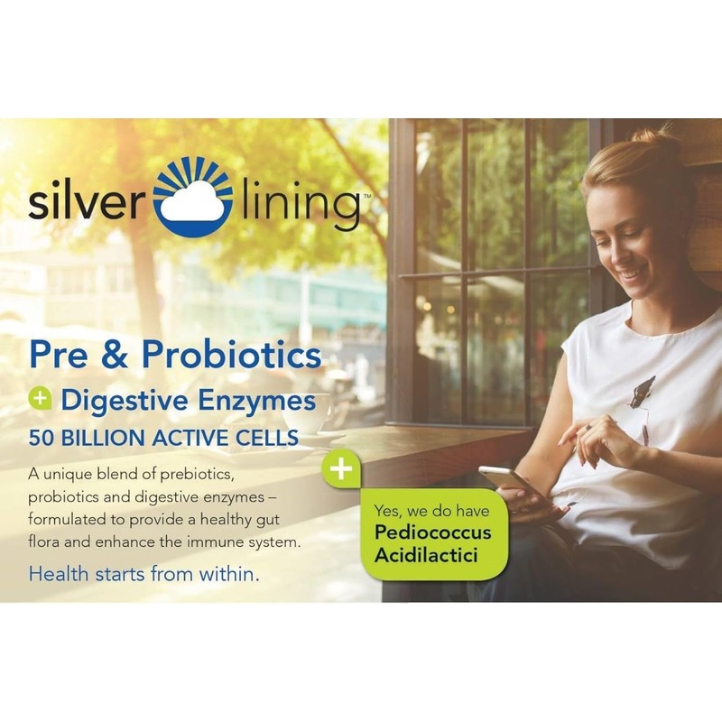 Silver Lining Pre & Probiotics + Digestive Enzymes | 50