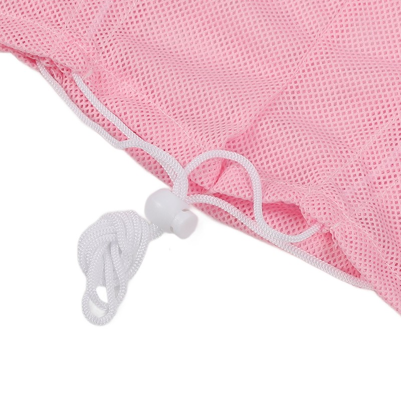 4pcs Hair Net Plopping Hat Drawstring Adjust Strap Washable Reusable