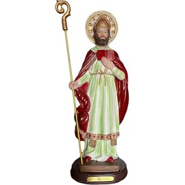 Generic San Cipriano 14" St. Cyprian Statue Figurine - Magician Mago Santo St. - Brown, Multicolored