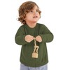 CVXV Baby Girls' and Toddler Long Sleeve Cardigan Button Up