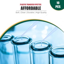 moveland moveland 3ML Plastic Pipettes Disposable Eye Dropper Pipettes, Premium Graduated Pipettes Essential Oil Transfer for Makeup Tool, Science Class, Crafting, DIY Ar, 10 PCS