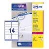 Avery L7163-100 Labels, White (99.1 x 38.1 mm(