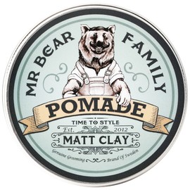 Matte Hair Pomade for Men – Medium Hold Water Based Mens Hair Styling Pomade Contains Volumising Kaolin Clay + Bentonite Clay – Non Greasy Texturising Matt Pomade for Effective Frizz Control 100ml