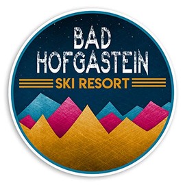 2 x 10cm Bad Hofgastein Austria Vinyl Stickers Ski Resort Luggage Sticker #34816 (10cm Wide)