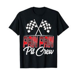 Race Car Birthday Party Racing Family Paw Paw Pit Crew T-Shirt