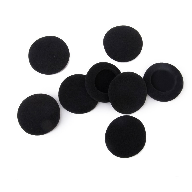 4 Pairs 55mm Foam Ear Pads for Headphones - Black