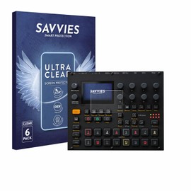 Savvies Pack of 6 Screen Protectors for Elektron Digitakt II Ultra Transparent