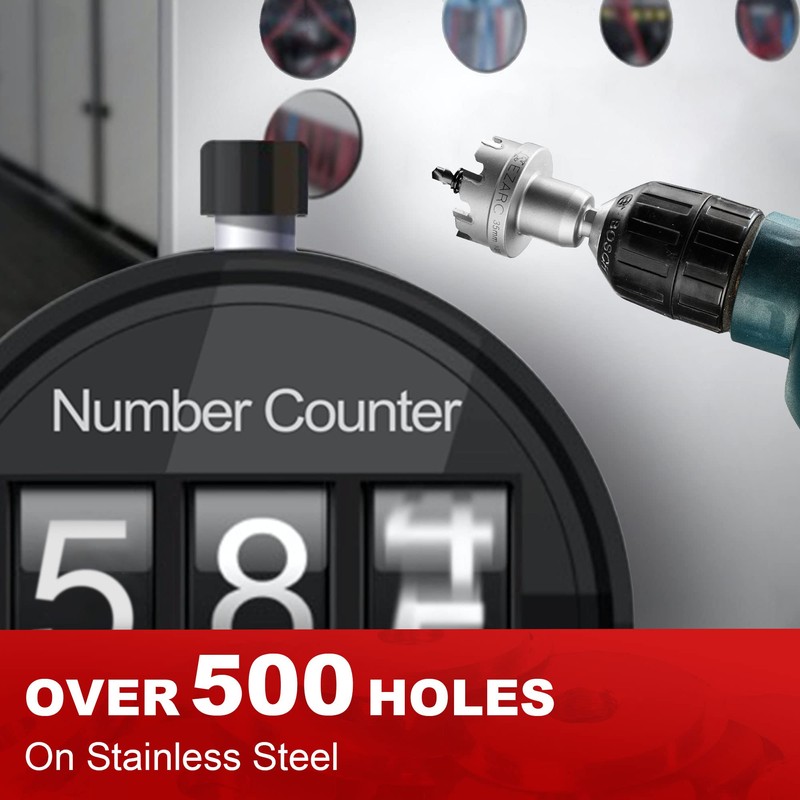 EZARC Carbide Hole Cutter Heavy Duty for Stainless Steel, Technical