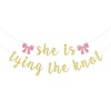 She is Tying the Knot Banner, Bow Bachelorette Party Decorations,