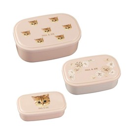 Marks PAJB-DBX02-PK Lunch Box, 3-Piece Set, Nude Pink, Paul & Joe Breaktime